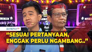 Debat Gibran Vs Mahfud di Debat Cawapres: Jawab Sesuai Pertanyaan, Enggak Perlu Ngambang