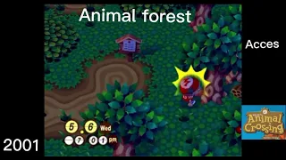 Evolution of getting stung animal crossing 2001 to 2021