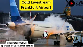 ✈🥶☃ | Cold Days in FRA | Frankfurt Airport Live | ✈ Planespotting