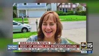 Missing ASU English professor found dead