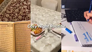 Cozy night routine / study, food,clean ,prayers