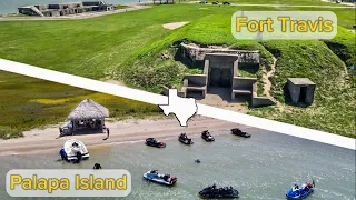 Fort Travis And Palapa Island Galveston Texas via Sea-Doo