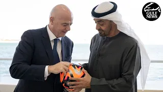 UAE President Sheikh Mohamed receives FIFA President