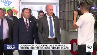 Utah officials tour the Draper prison before its demolition