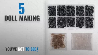 Top 10 Doll Making [2018]: KUUQA 150 Pcs 6-12mm Plastic Safety Eyes with Washers for Doll Making