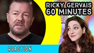 RICKY GERVAIS - Funny Interview - 60 Minutes Australia - REACTION!