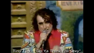 Tiny Tim performs "Do ya think I'm Sexy" on the Johnny Carson show  1979