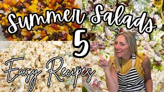 5 EASY & Delicious Summer Salad Side Dishes You Will Love!