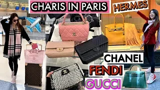 PARIS SHOPPING VLOG - PART 1- CHANEL, FENDI, HERMES, GUCCI | CHARIS IN PARIS 💕