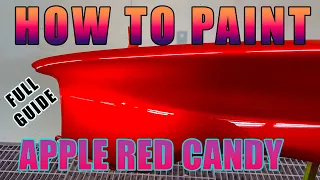 How To Paint Candy Apple Red