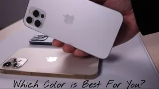 iPhone 12 Pro All Colors Comparison & Hands On!! | Gold vs Pacific Blue vs Graphite vs Silver