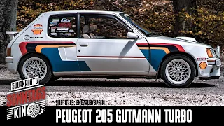 Peugeot 205 Gutmann Turbo 8S | Bergrenner mit Wasser Methanol Einspritzung | Sourkrauts Sonntagskino