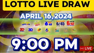 PCSO LOTTO RESULT TODAY 9PM DRAW APRIL 16, 2024