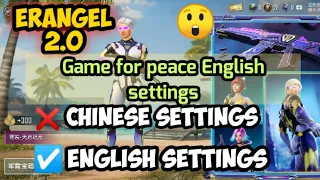 Game for peace English settings | Pubg Erangel 2.0 | Part 1