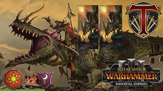 I Almost Forgot These Existed | Lizardmen vs Dark Elves - Total War Warhammer 3