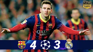 Barcelona vs Real Madrid 4-3 | Messi hat trick | Extended Highlights & Goal 2013/14