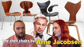 Arne Jacobsen and his many plywood shell chairs