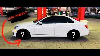 My Mercedes Benz C300 Gets New Wheels!!!  (Perfect fitment)