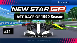 New Star GP  - Career Mode Part 21  / End of Season 1990