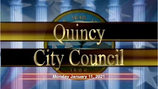 Quincy City Council: January 11, 2021