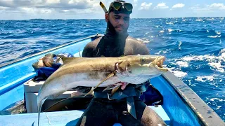 Spearfishing Trinidad's Deep Offshore reefs | Cobia Catch Clean Cook