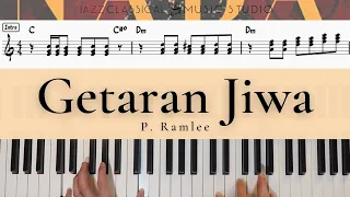 Getaran Jiwa - P. Ramlee | Piano Tutorial (EASY) | WITH Music Sheet | JCMS