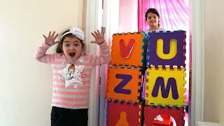 Masal sister Wall Joke with Colors Puzzle Cube Funny Kids Video