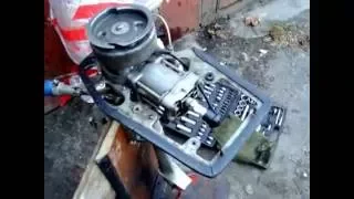лодочный мотор Салют за "копейки".Разборка,дефектовка  (Часть 1)