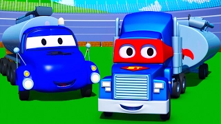 Carl el Super Camión y el Camión Cisterna en Auto City | Dibujos animados para niños