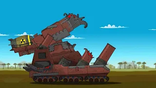 Clash of the Titans: KV44, DORA vs GIANT MONSTER TANK!!! Firetank |cartoon about tanks