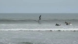 Foil surfing the Cape at Chicama Peru March 2 2019
