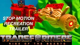 Transformers Rise of the Beasts official trailer (2023) in stop motion. Stop Motion Recreation.