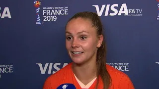 Lieke Martens – Player of the Match – Netherlands v Japan