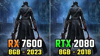 RX 7600 vs RTX 2080 | 2023 Mid-Range vs 2018 High end