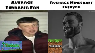 average terraria fan vs average minecraft enjoyer