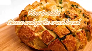 Cheese and garlic crack bread