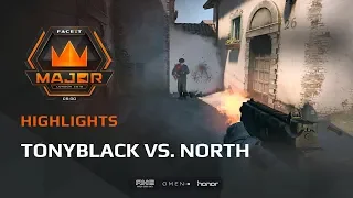 Highlights: Tonyblack vs North, FACEIT Major: London 2018 - New Challengers Stage