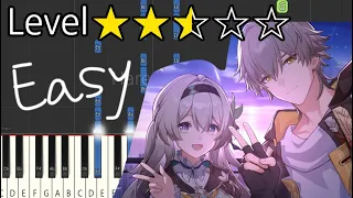 If I Can Stop One Heart From Breaking - Honkai Star Rail OST│Easy Piano Tutorial