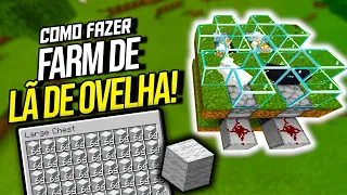 Como fazer FARM AUTOMÁTICA de LÃ no MINECRAFT BEDROCK!