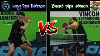 Long pips modern defender vs short pips attacker | table tennis championship match