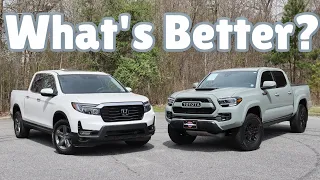 2023 Honda Ridgeline RTLE vs Toyota Tacoma TRD PRO | What Truck Is BETTER?