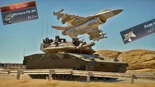 💀 🇮🇱  𝐌𝐞𝐫𝐤𝐚𝐯𝐚 𝐌𝐤.𝟒  &  𝐁𝐚𝐫𝐚𝐤 𝐈𝐈 (F-16D 𝐵𝐿𝐾 40)  | Ground Battle (WarThunder)