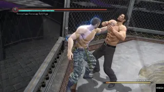 Yakuza 5 Remastered Saejima vs Aizawa, no damage