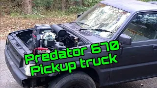 Predator 670cc pickup truck , gokart truck .