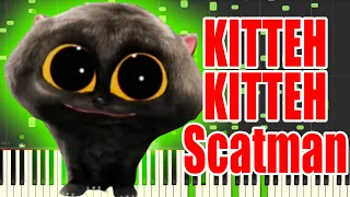 KITTEH KITTEH Scatman but it's MIDI (Auditory Illusion) | Scatman Piano sound