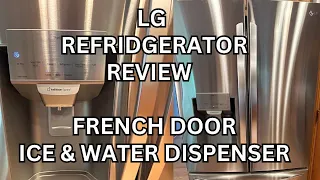 LG Fridge Tour LG 27.7 Costco 3-Door French Door Refrigerator Review W/ Ice & Water Dispenser