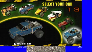 CHUCK E CHEESE ARCADE GAME - WASTELAND RACERS 2071 - ALL 6 TRACKS - CRUSHER EXPERT HUMMER 4K UHQ