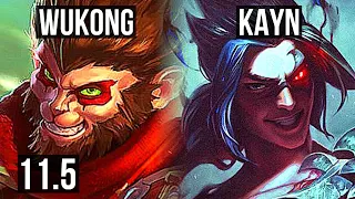 WUKONG vs KAYN (TOP) | 7/1/4, 1400+ games, 1.3M mastery, Dominating | NA Grandmaster | v11.5