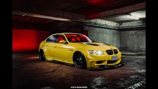 KevMannz Euro BMW E90 M3 full wide body kit - Bangkok night rolling