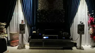 Triangle Br03 bookshelf +JL AUDIO SUB +HEGEL H90